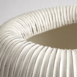 Global Views Baleen Cachepot-Ivory w/Brown Edges