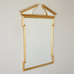 Global Views Broken Pediment Mirror-Gold Leaf