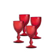 Vista Alegre Bicos Red Water Goblets Red - Set of 4