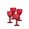 Vista Alegre Bicos Red Water Goblets Red - Set of 4