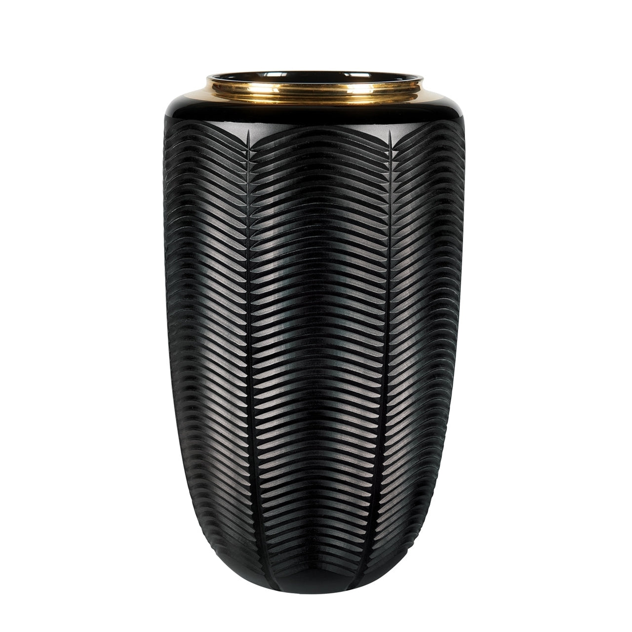 Vista Alegre Jet Black Case with Large Vase
