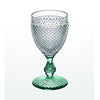 Vista Alegre Bicos Bicolor Goblet with Green Stem
