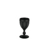 Vista Alegre Bicos Frosted Black Goblet - Set of 4