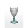 Vista Alegre Bicos Bicolor Goblet with Mint Stem - Set of 4