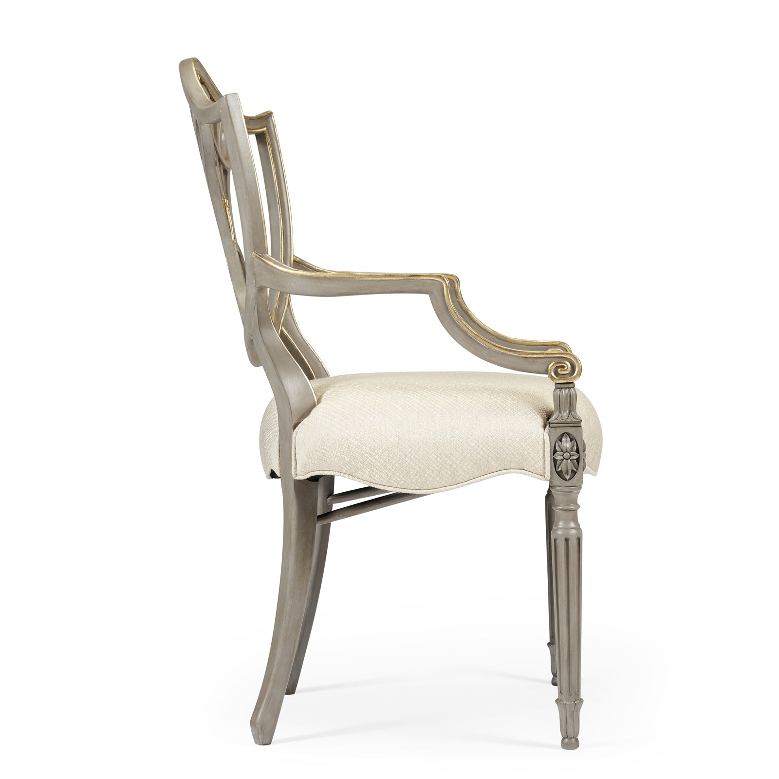 Jonathan Charles Buckingham Gilded Dining Armchair
