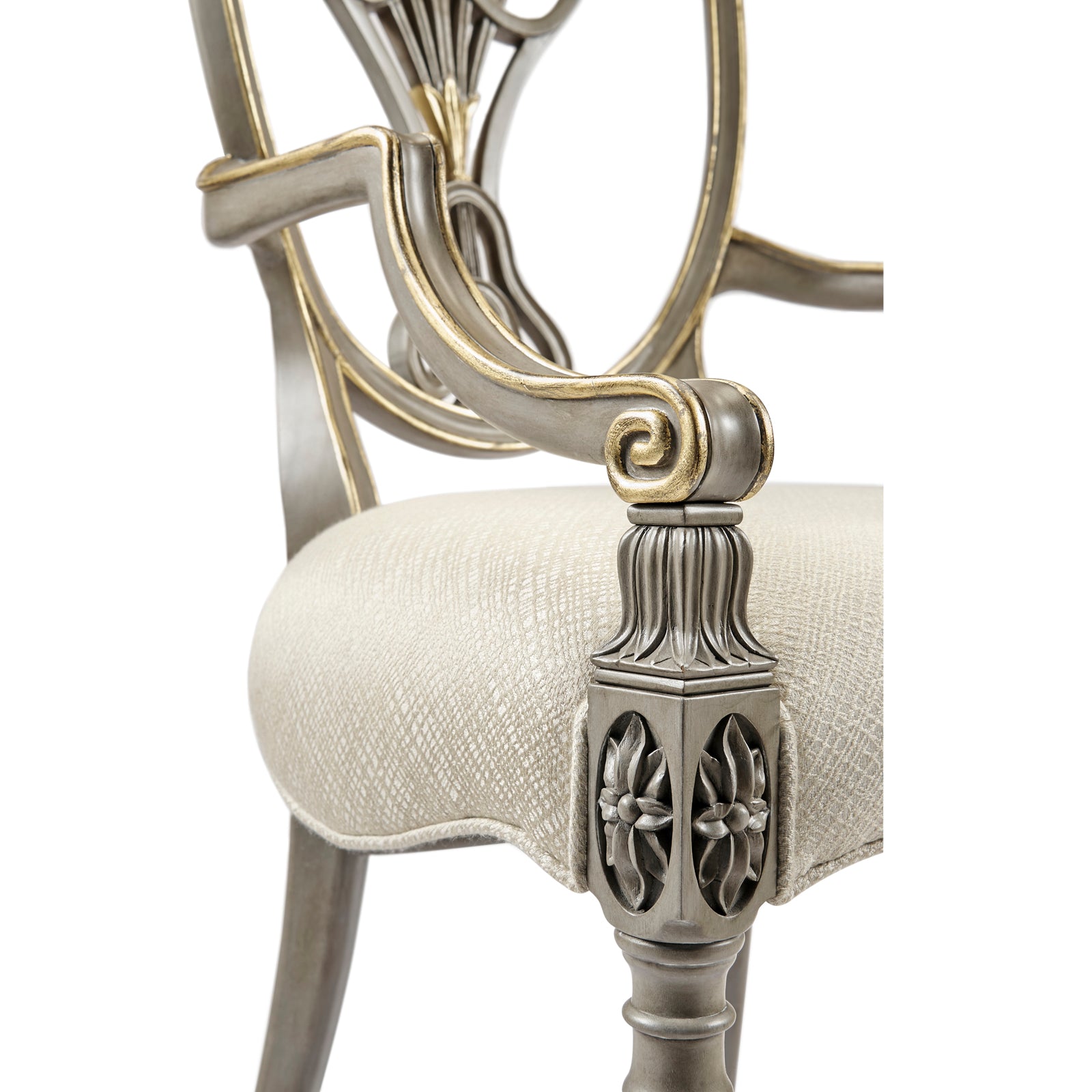 Jonathan Charles Buckingham Gilded Dining Armchair
