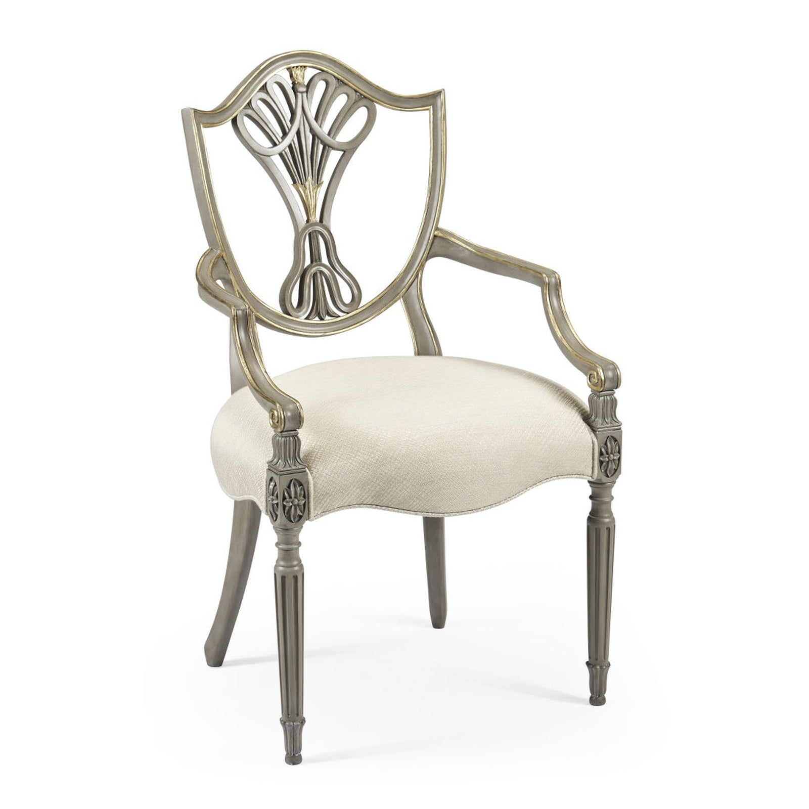 Jonathan Charles Buckingham Gilded Dining Armchair