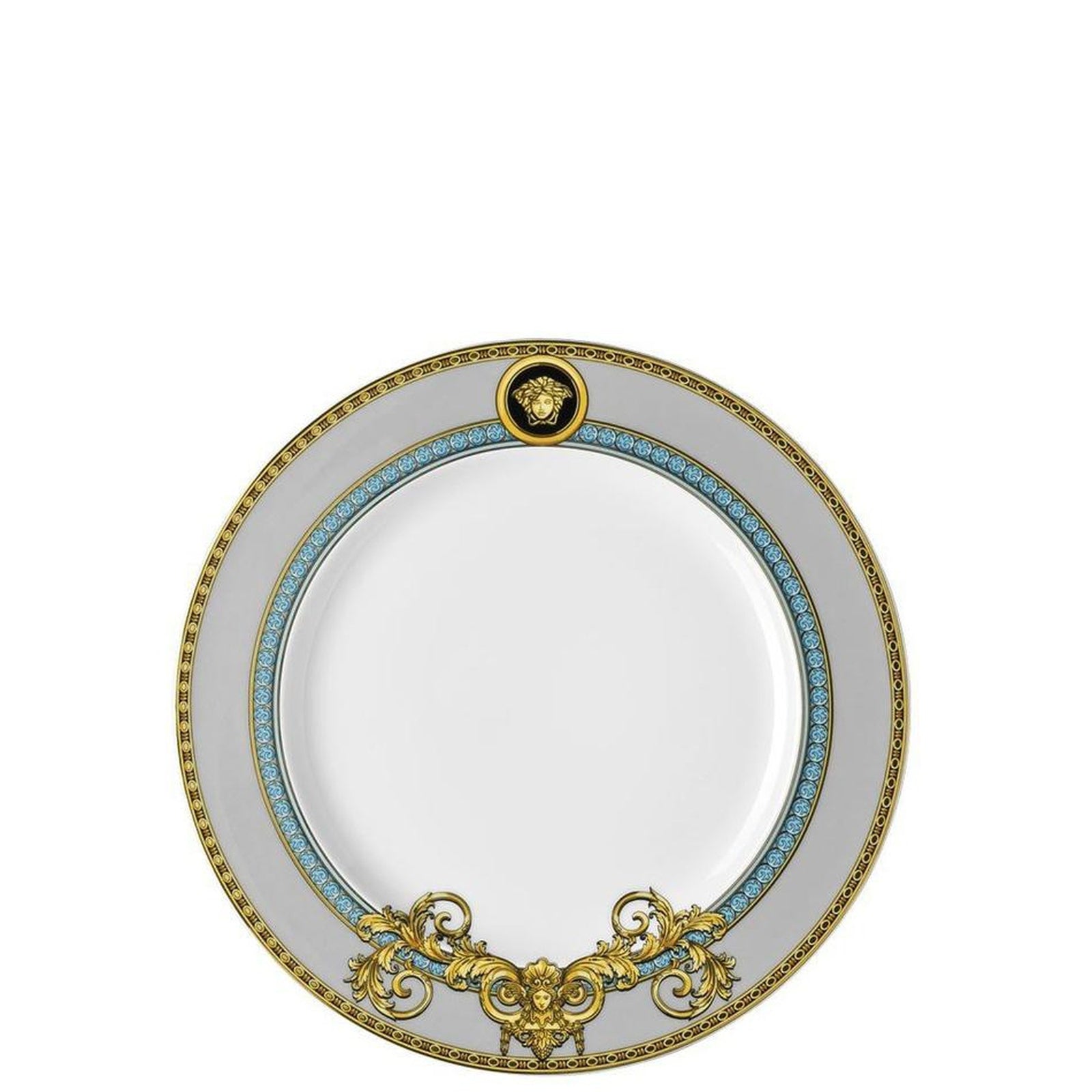 Versace Prestige Gala Bleu Salad Plate 8 1/2 in