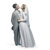 Lladro A Kiss to Remember Couple Figurine