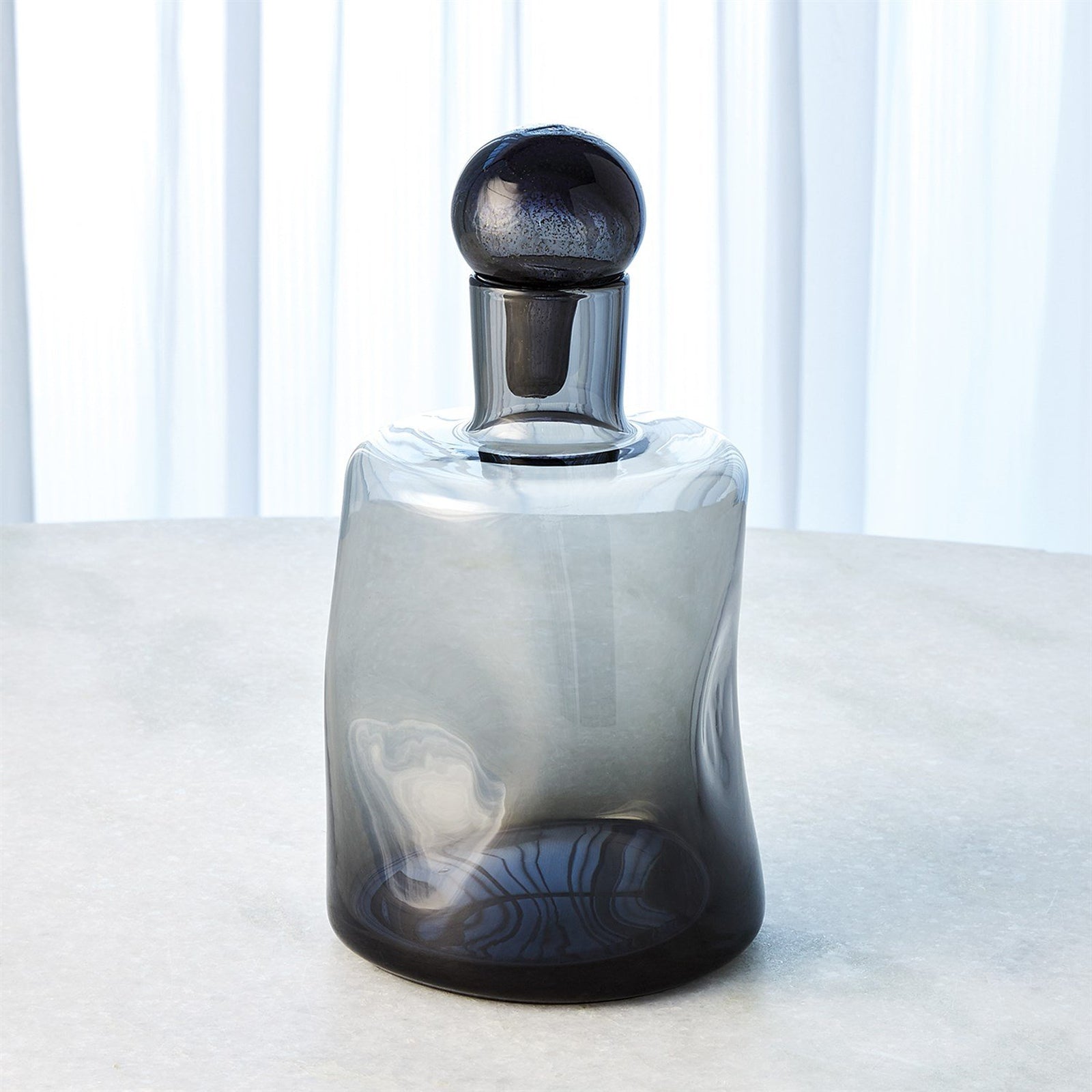Global Views Pinched Decanter-Grey
