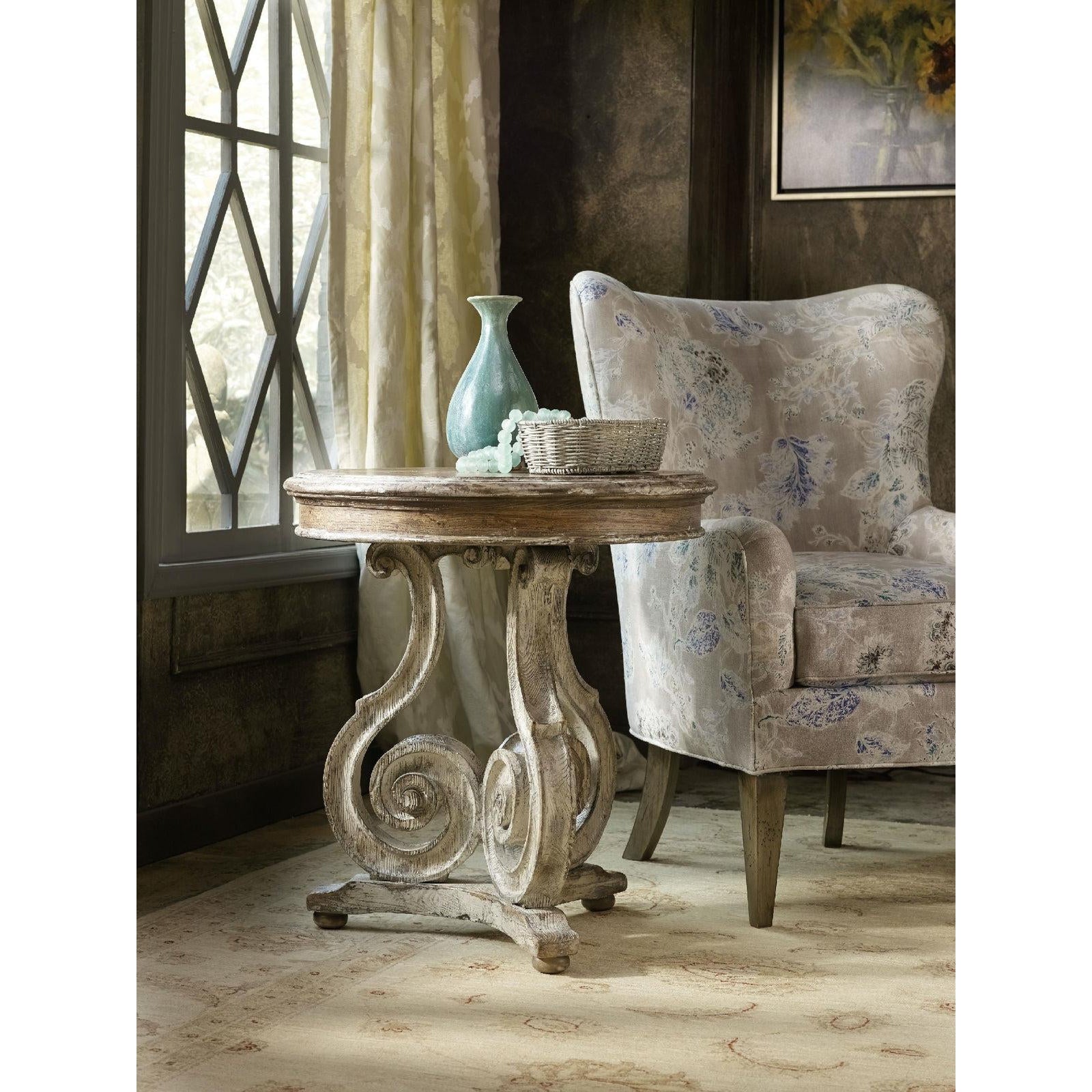 Hooker Furniture Chatelet Scroll Accent Table