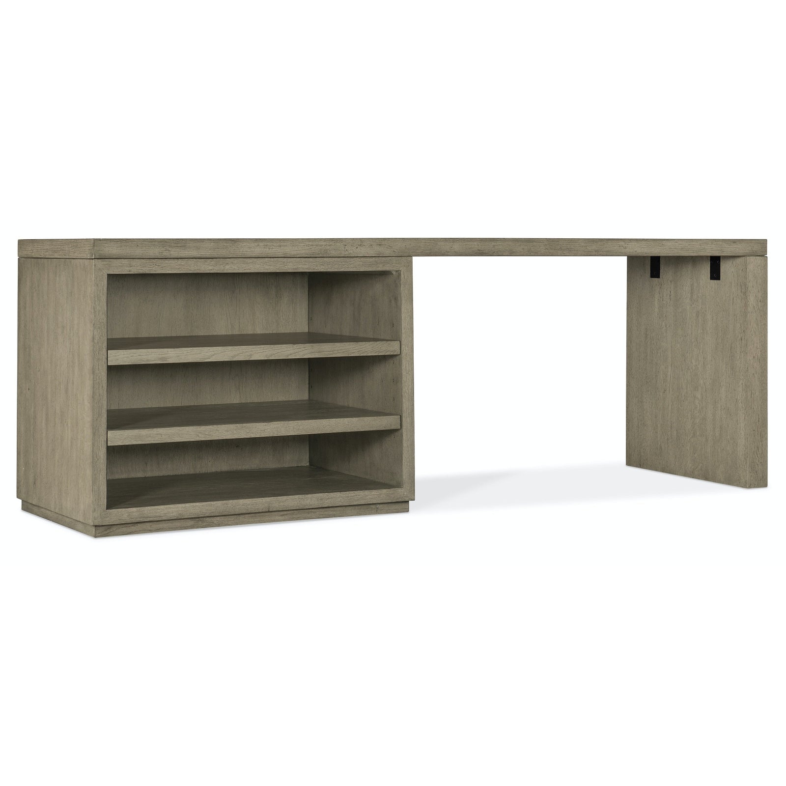 Hooker Furniture Linville Falls Desk with Open Cabient and Leg