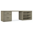 Hooker Furniture Linville Falls Desk with Small File and Open - 96
