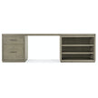 Hooker Furniture Linville Falls Desk with Small File and Open - 96