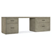 Hooker Furniture Linville Falls Desk with Small File and Lateral File - 96