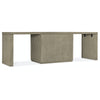 Hooker Furniture Linville Falls Desk with Open Cabinet and 2 Legs - 96