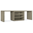 Hooker Furniture Linville Falls Desk with Open Cabinet and 2 Legs - 96