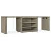 Hooker Furniture Linville Falls Desk with Open Cabinet and 2 Legs - 96