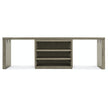 Hooker Furniture Linville Falls Desk with Open Cabinet and 2 Legs - 96