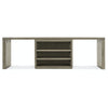 Hooker Furniture Linville Falls Desk with Open Cabinet and 2 Legs - 96