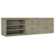 Hooker Furniture Linville Falls Credenza with Small File, Lateral File and Open Cabinet - 96
