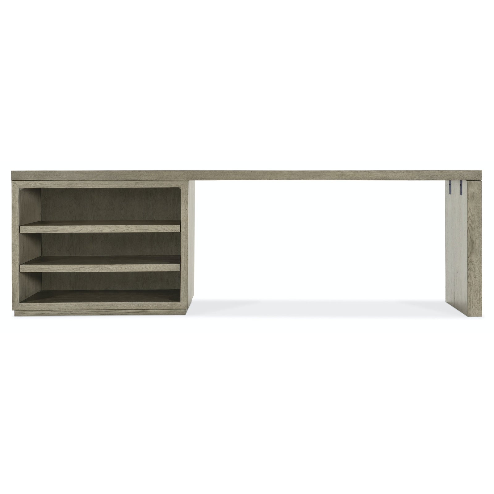Hooker Furniture Linville Falls Desk with Open Cabient and Leg