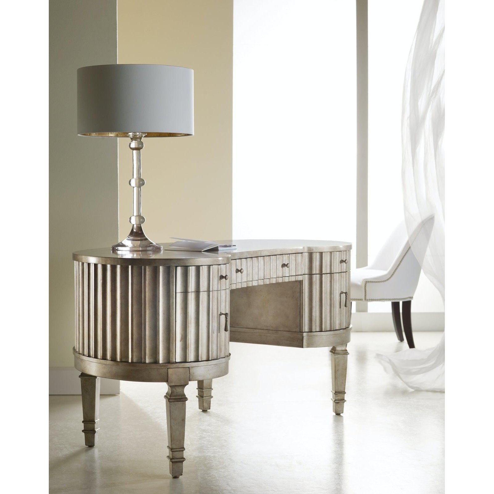 Hooker Furniture Melange Fluted Kidney Desk