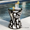 Global Views Abstract Stool by Ashley Childers