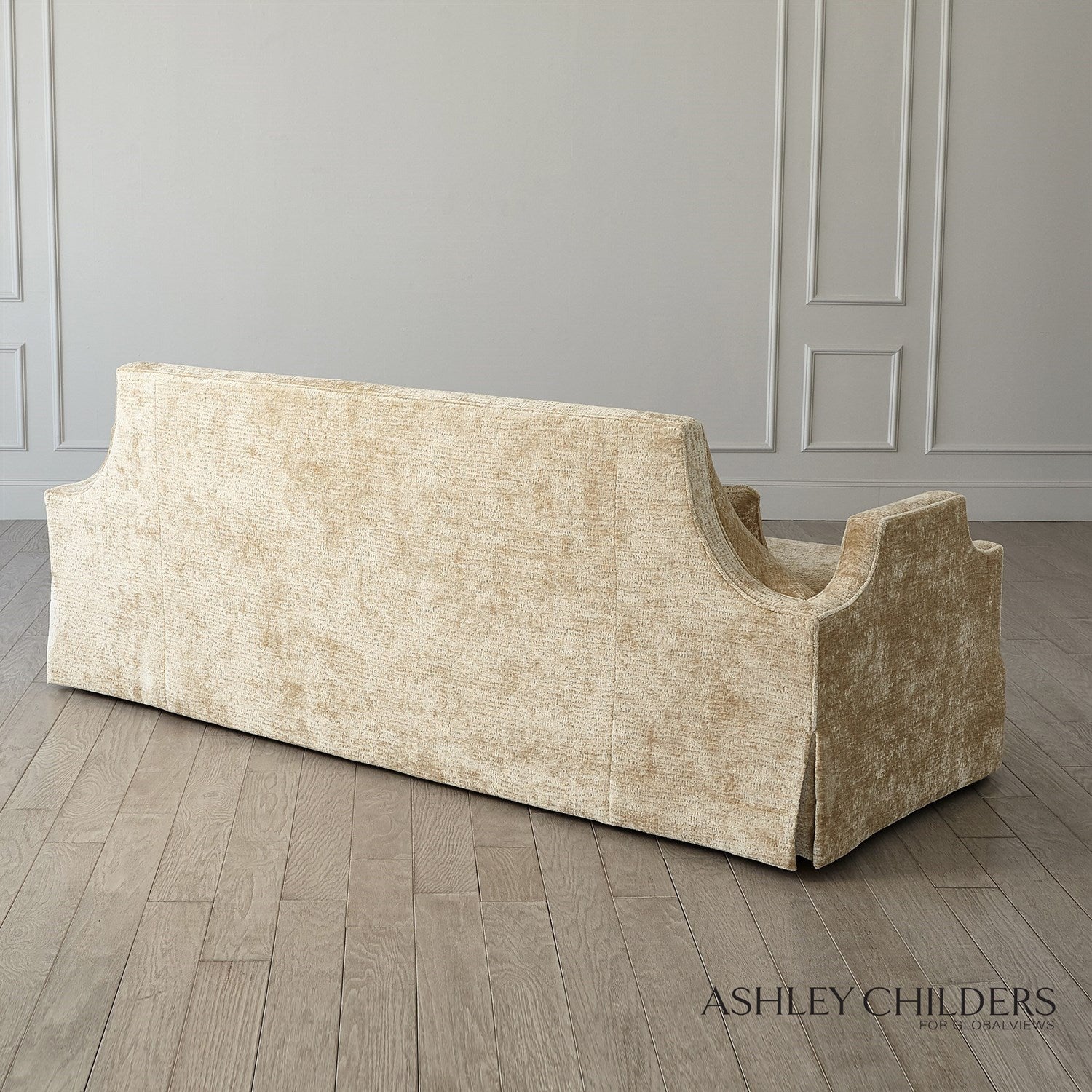 Global Views Diana Skirted Sofa by Ashley Childers