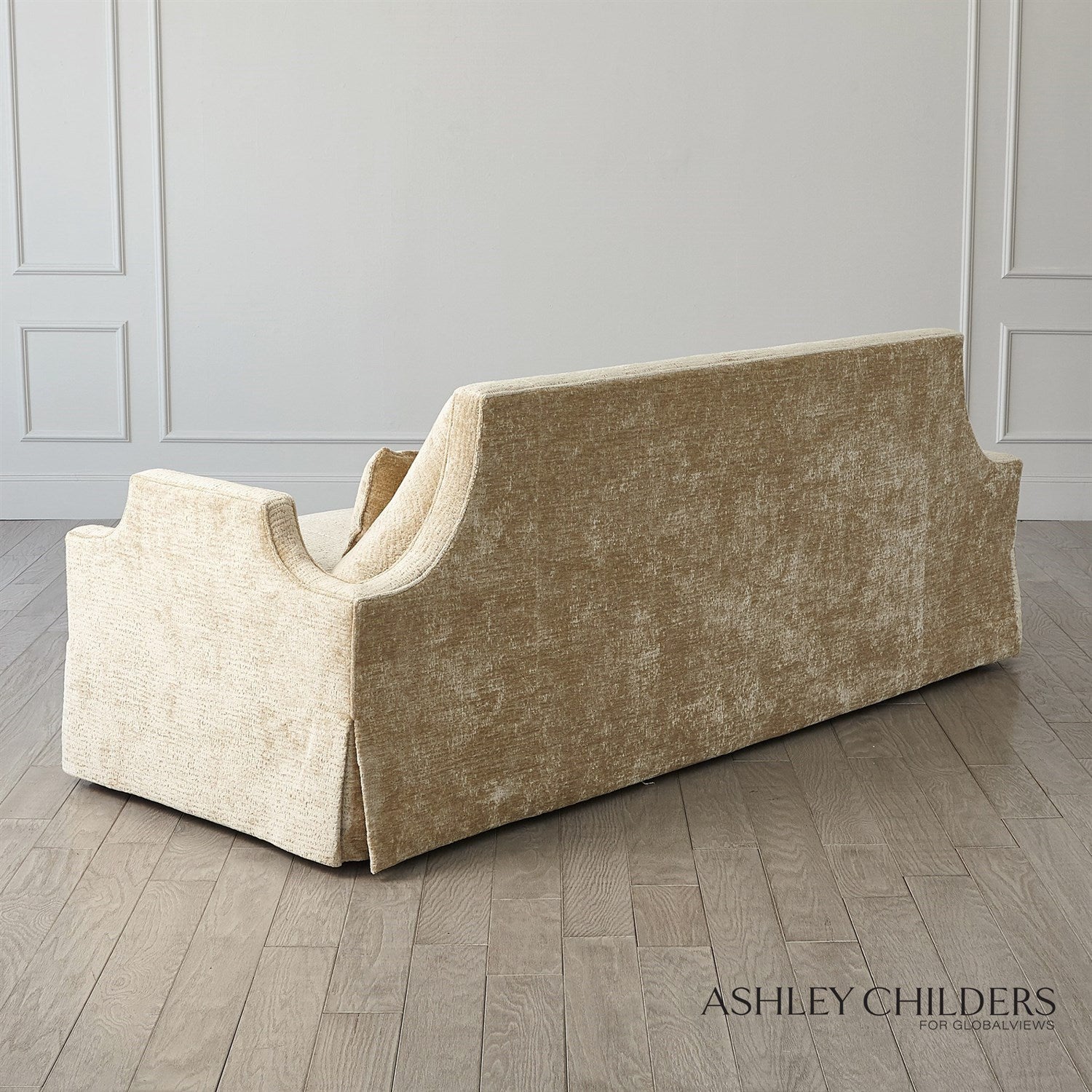 Global Views Diana Skirted Sofa by Ashley Childers