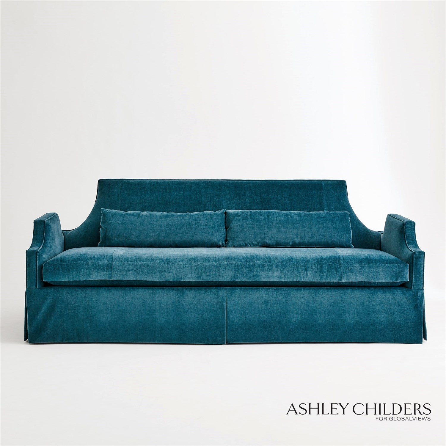 Global Views Diana Skirted Sofa by Ashley Childers