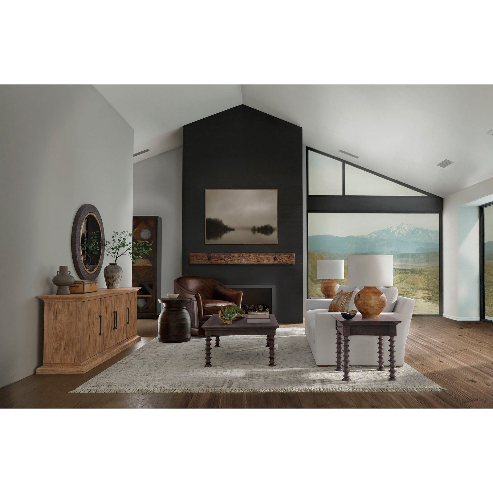 Hooker Furniture Big Sky Round Accent Mirror