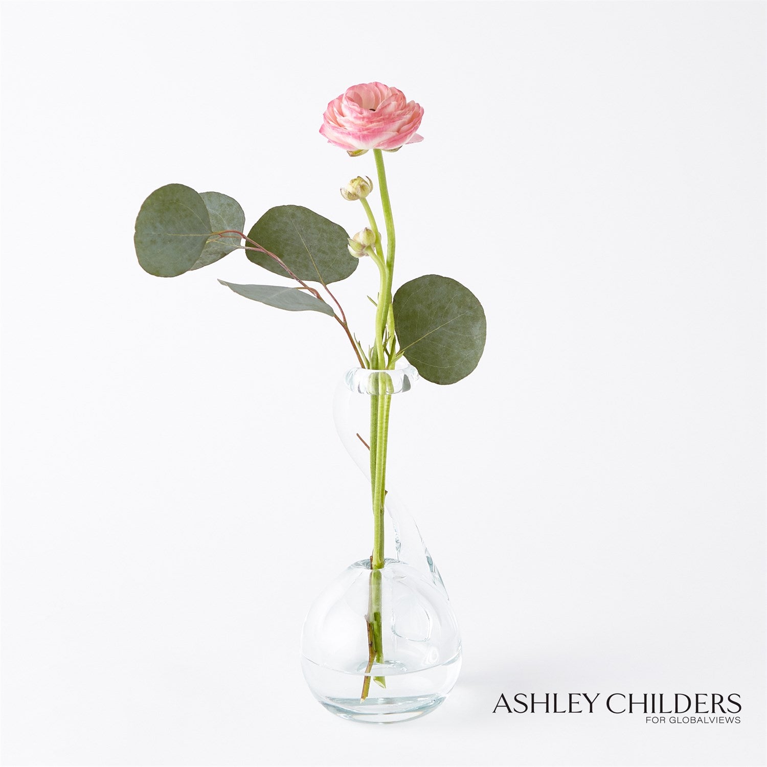 Global Views Clear Ring Flower Vase by Ashley Childers