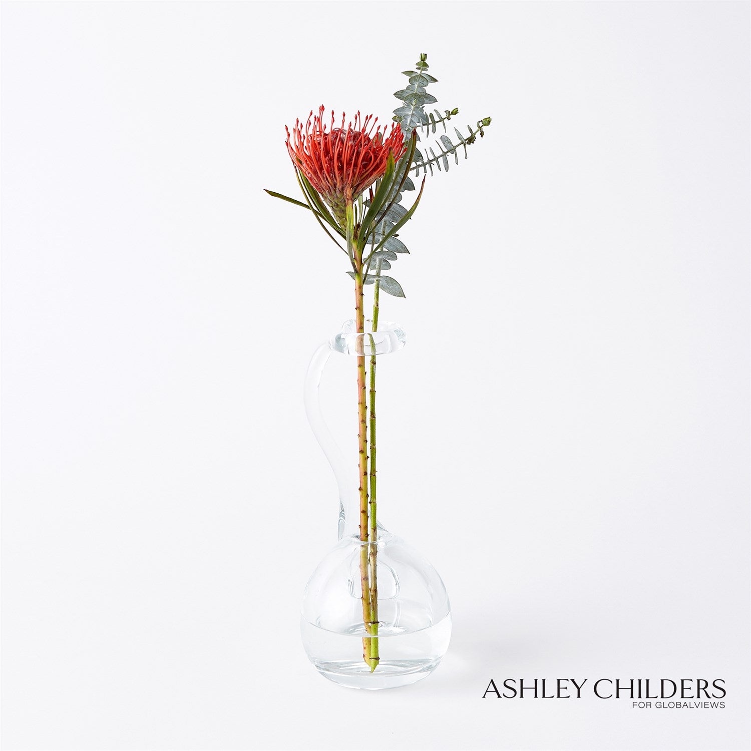 Global Views Clear Ring Flower Vase by Ashley Childers