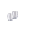 Versace Medusa Lumiere 2/Short Stem Whiskey DOF Set of Two - Clear