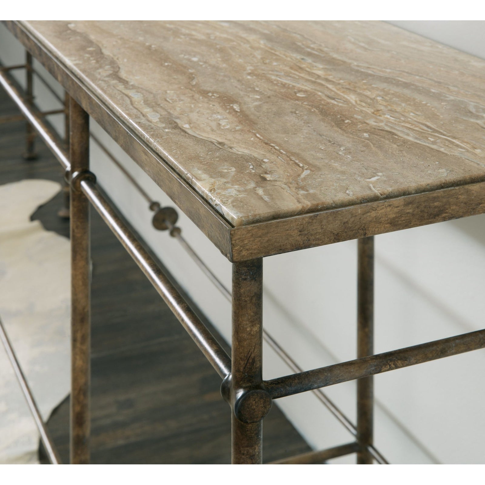 Hooker Furniture La Grange St James Metal and Stone Console