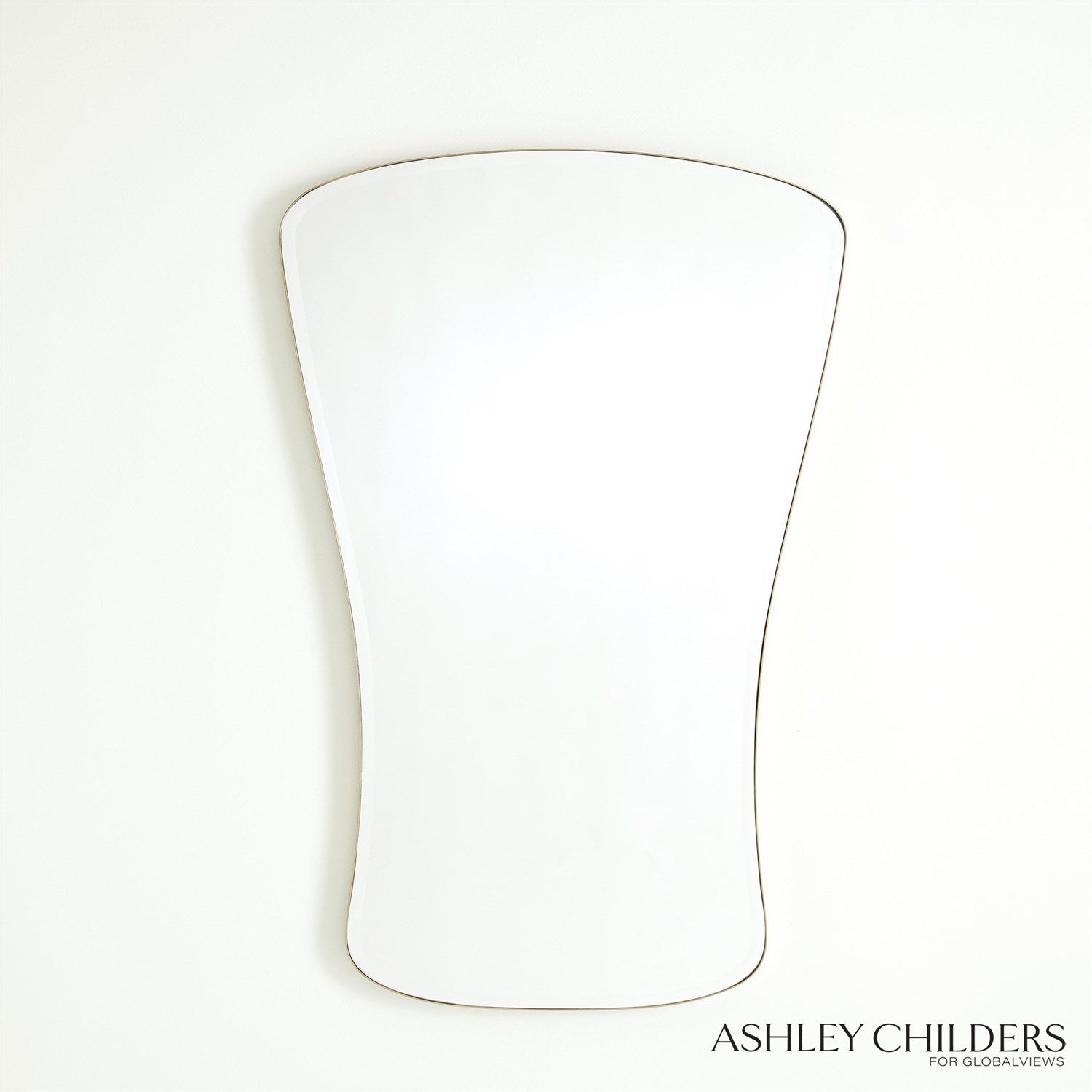 Global Views Key Mirror-Simple Satin Brass by Ashley Childers