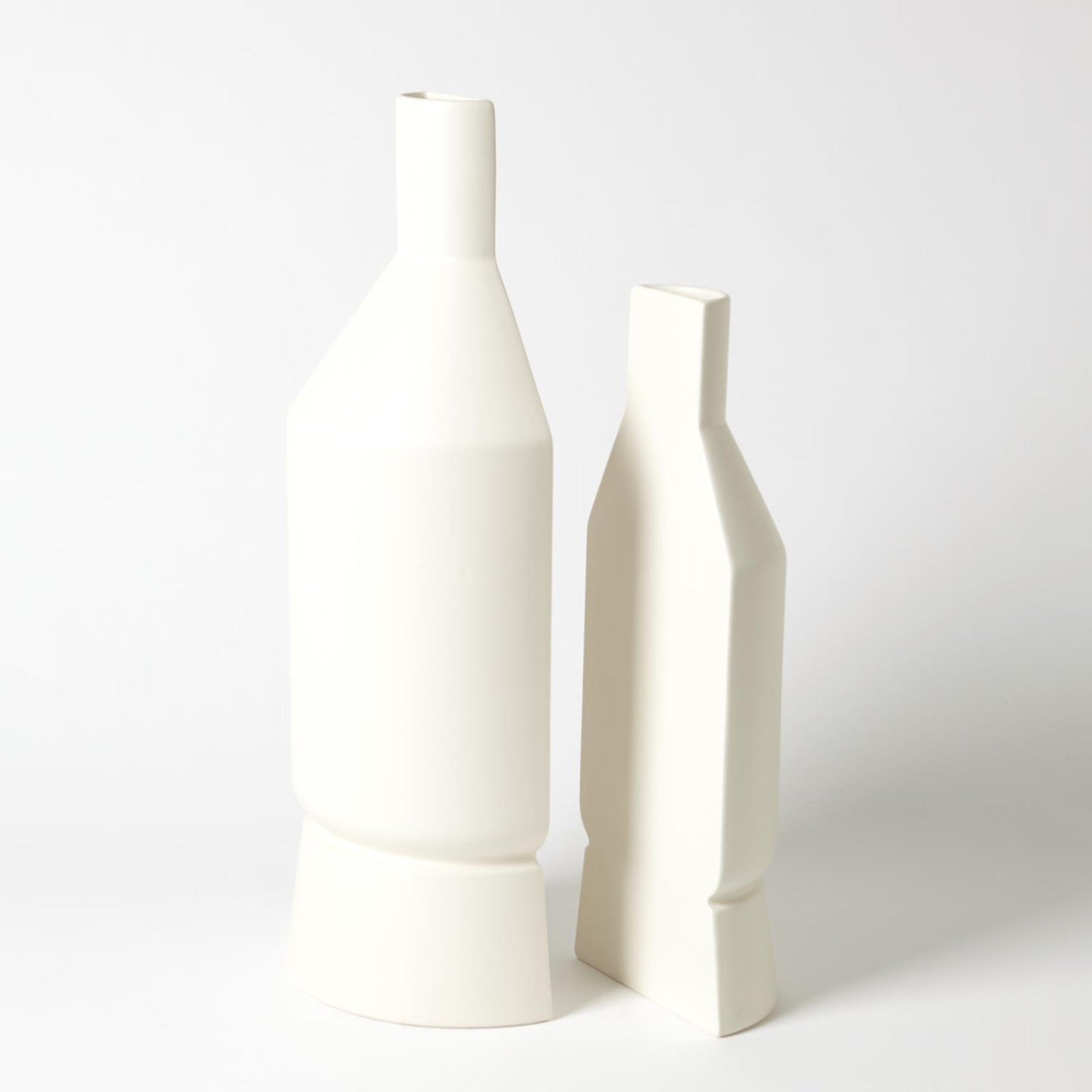 Global Views Flat Back Vase and Compote