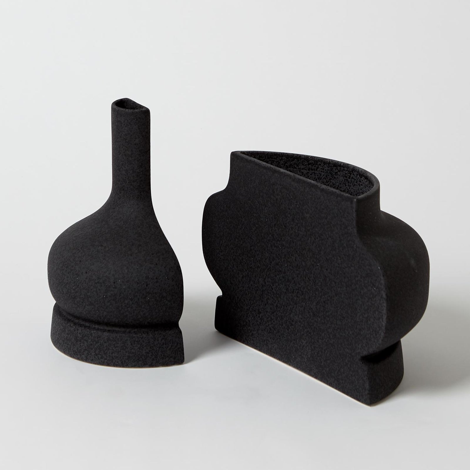 Global Views Flat Back Vase and Compote