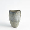 Global Views Pinch Pot Vase Reactive Seafoam