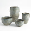 Global Views Pinch Pot Vase Reactive Seafoam