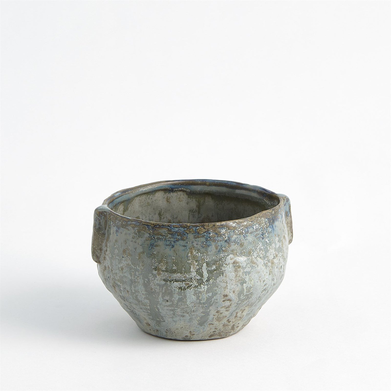 Global Views Pinch Pot Planter Reactive Seaform