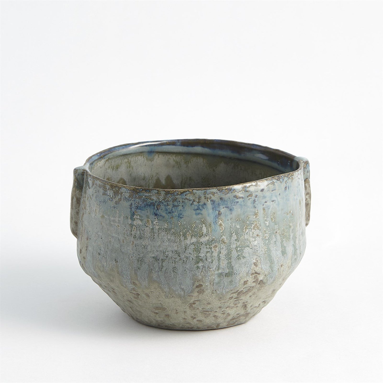 Global Views Pinch Pot Planter Reactive Seaform
