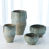 Global Views Pinch Pot Planter Reactive Seaform