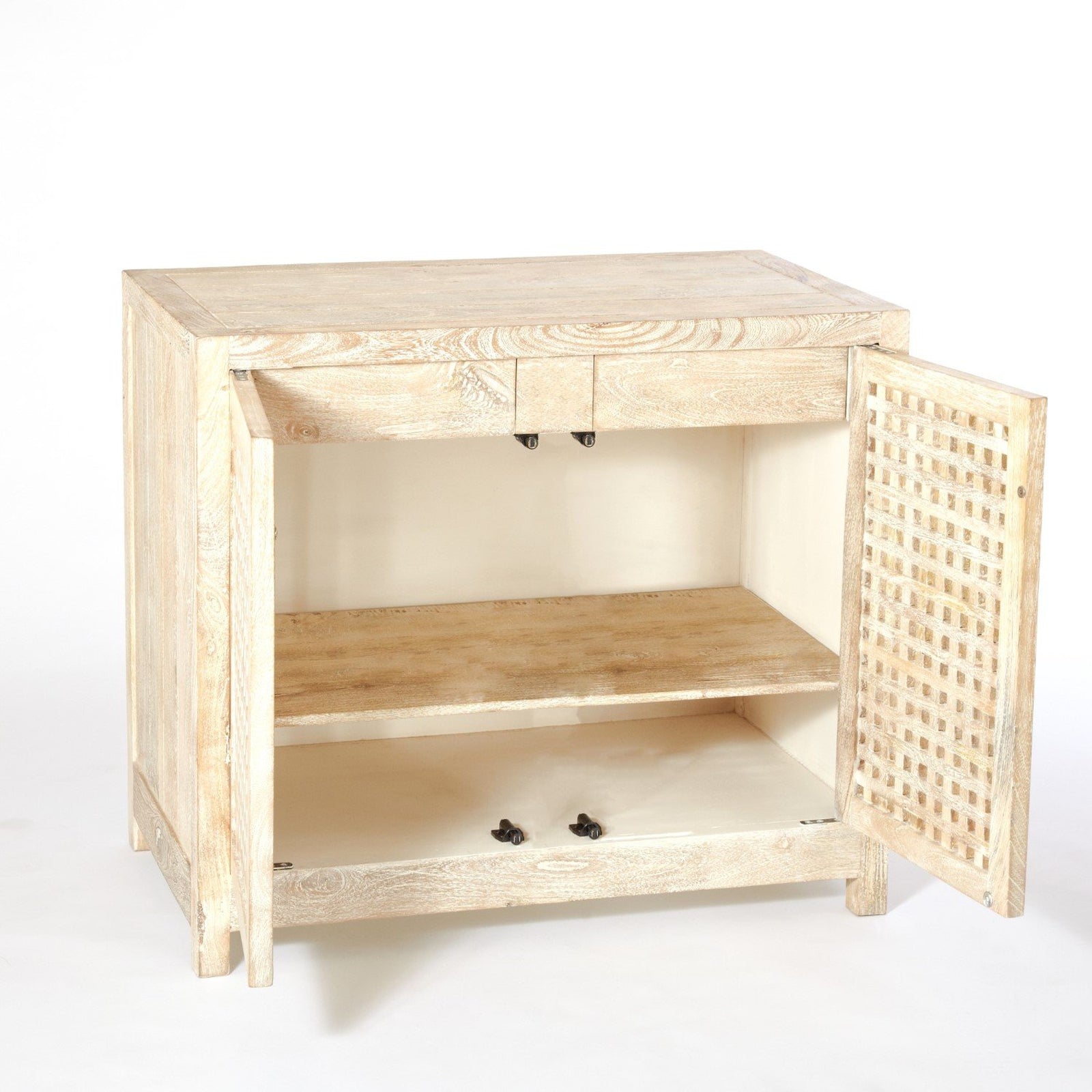 Global Views Driftwood Lattice Two-Door Cabinet