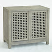 Global Views Driftwood Lattice Two-Door Cabinet