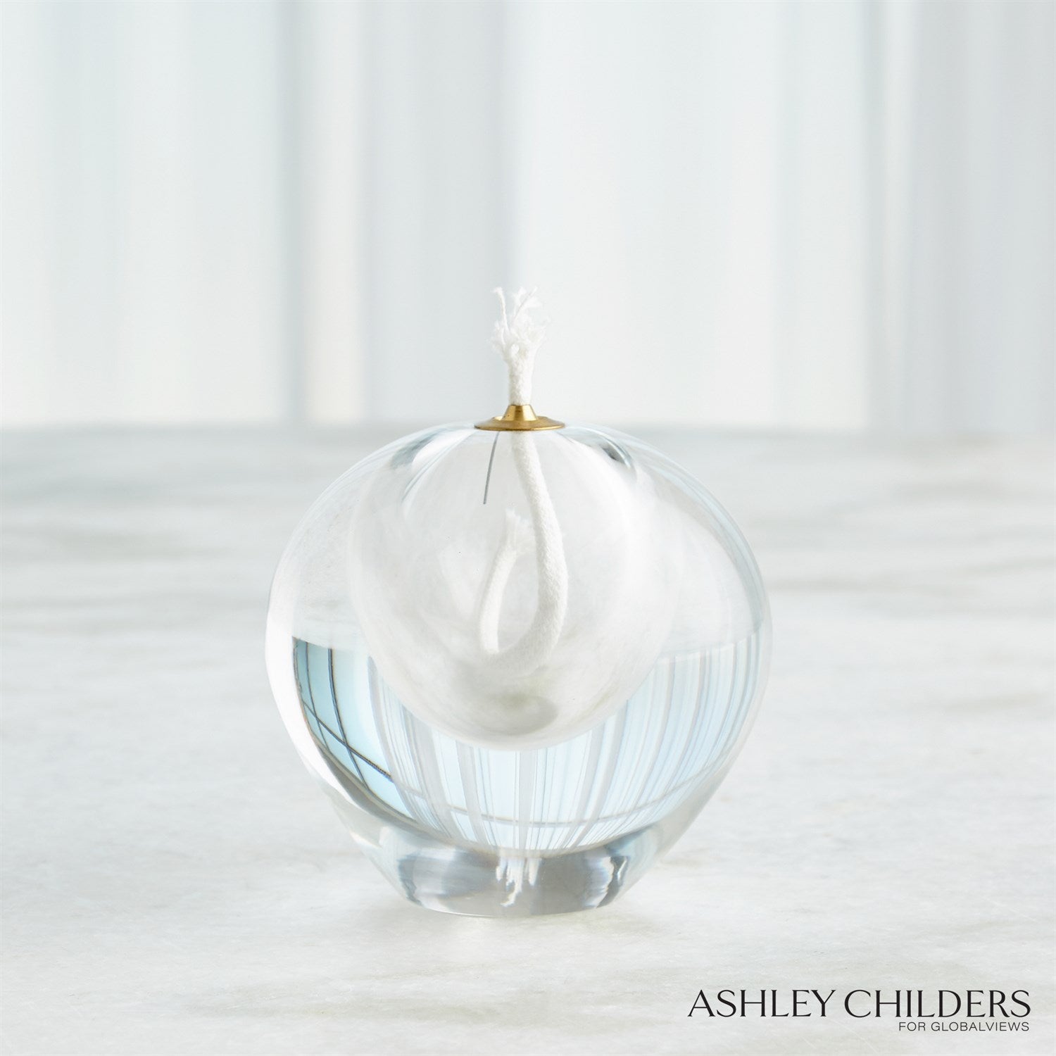 Global Views Daphne Oil Candle Clear by Ashley Childers