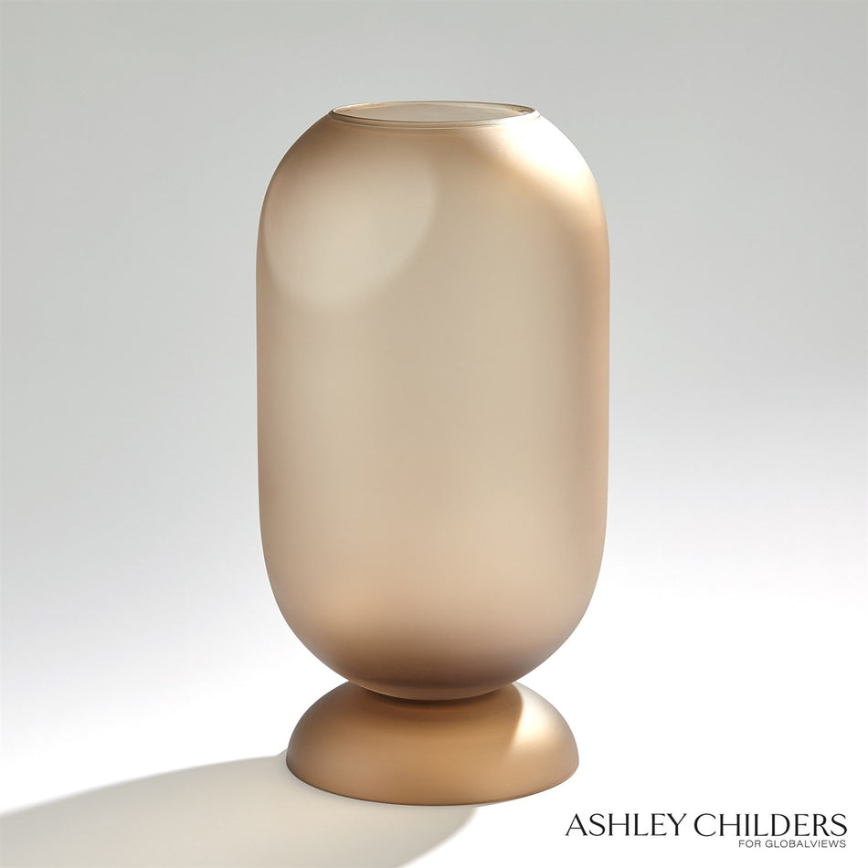 Global Views Ashton Vase-Topaz by Ashley Childers