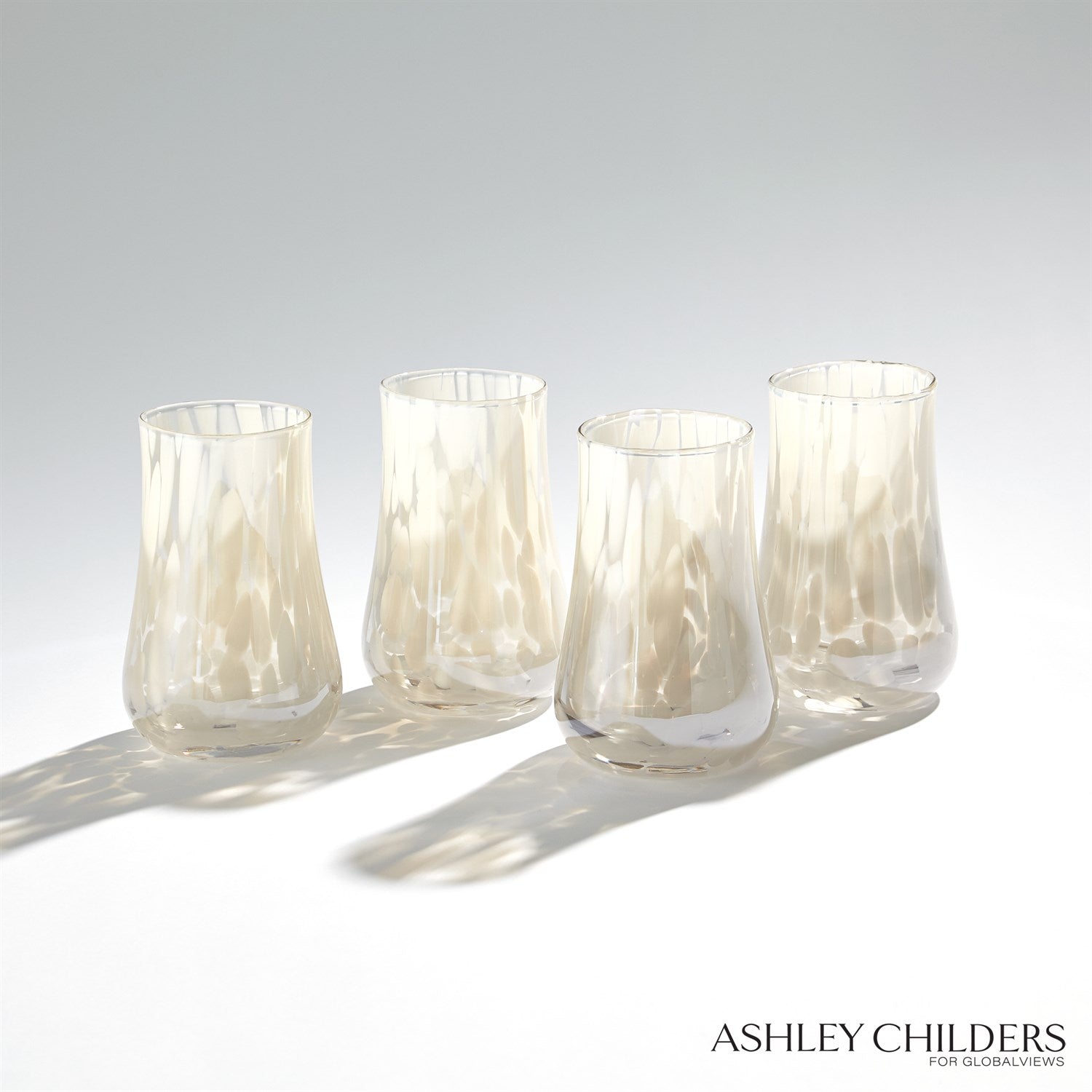 Global Views Hamish Glass Opal Dots by Ashley Childers