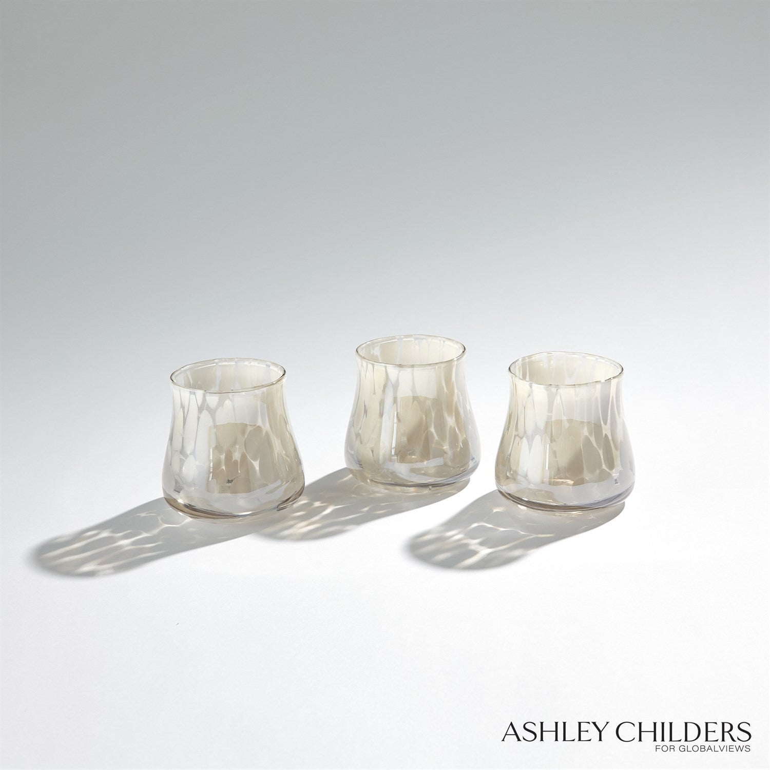 Global Views Hamish Glass Opal Dots by Ashley Childers